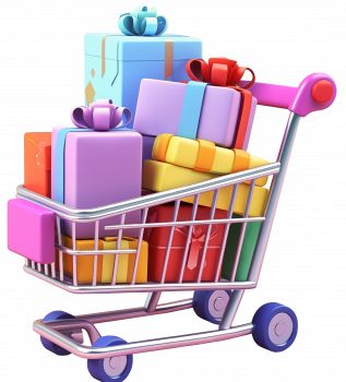 vecteezy_ai-generated-shopping-trolley-containing-gift-box-3d_35714986
